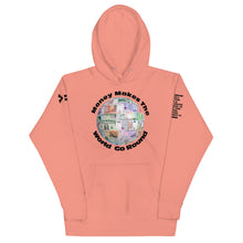 Load image into Gallery viewer, Money Makes The World Go Round REFLECTIVE Font Hoodie
