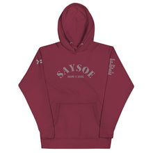 Load image into Gallery viewer, Front &amp; Back SaySoe/FOCUSED Reflective Hoodie
