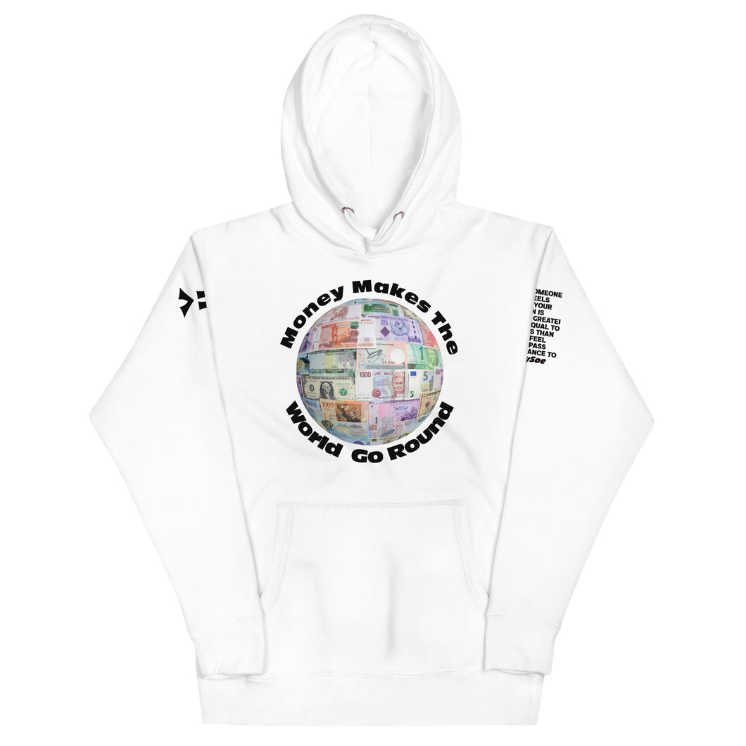 Money Makes The World Go Round REFLECTIVE Font Hoodie