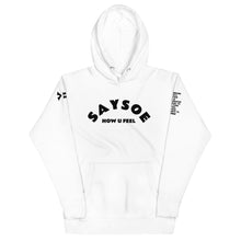 Load image into Gallery viewer, SaySoe              DETERMINATION Front &amp; Back REFLECTIVE Hoodie

